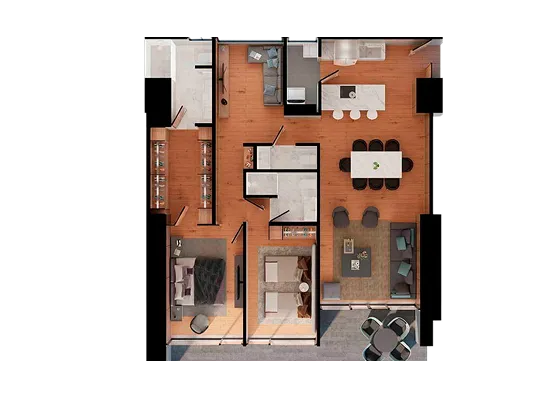 Planta arquitectónica del Prototipo 3