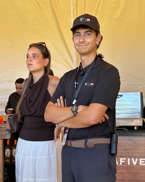 Zoom Academy students at an event